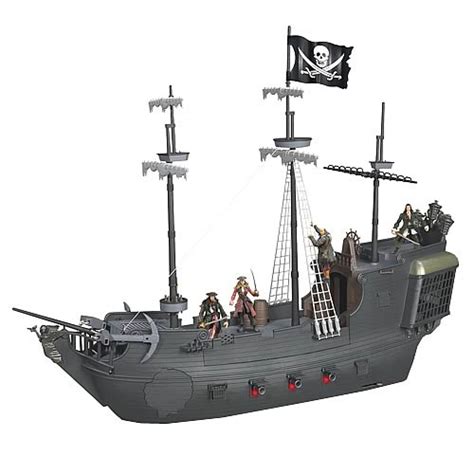 pirates of the caribbean black pearl toy ship|Pirates of The Caribbean Ultimate Black Pearl Playset Ship 11.